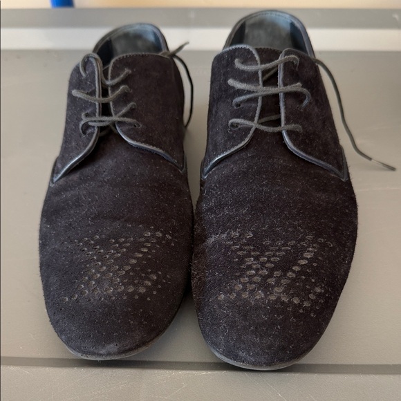Men\'s Louis Vuitton Black Suede Lace-Up Shoes main image 6
